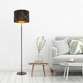 Schöne Wohnzimmerlampe als Bodenleuchte für Led Leuchtmittel Fassung E27 auch dimmbar 