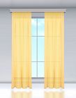 «Clic»-Vorhang 1 Stück, 200 x 240 cm, gelb