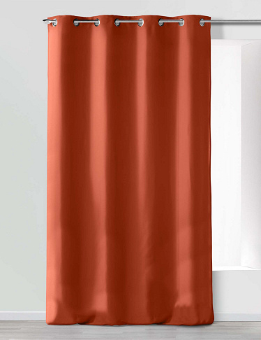 Vorhang «Absolu», H 260, B 140 cm, ziegelrot