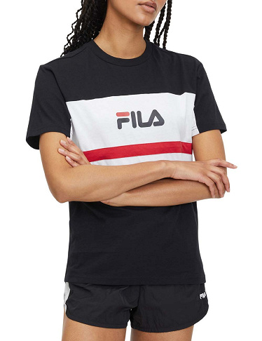 FILA T-Shirt «Lishui», schwarz + weiss