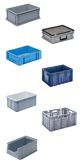 Stapelboxen aus Kunststoff