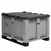 Pallet box PALOXE with slip lid 1200x1000x830 mm