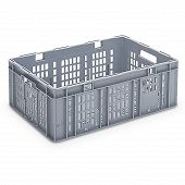 Plastic crate SGL, SGL slotted base with ribbing