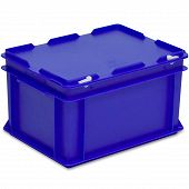 Stacking container RAKO with hinged lid 400x300x235 mm