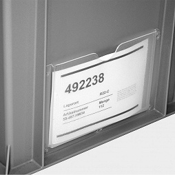 Porte étiquette pour exposant 7,5x4,5cm - 2G-R à 0,25 €