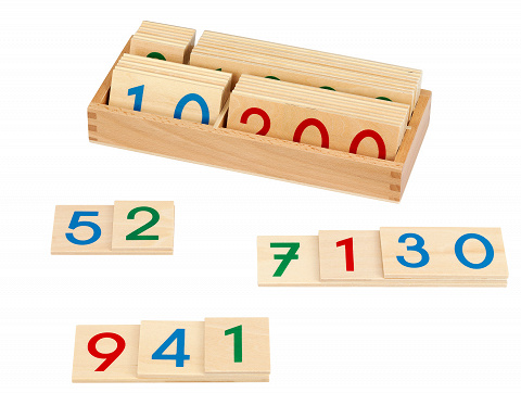 Zalentafeln zur Freiarbei Mathematik in der Montessori-Schule