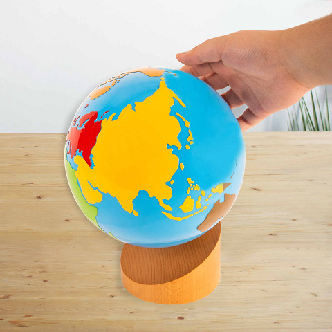 Globus zur Montessori Freiarbeit Erdkunde