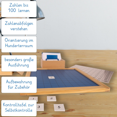 Holz, inkl. 100 Aufgabenkarten im Holzkarteikasten