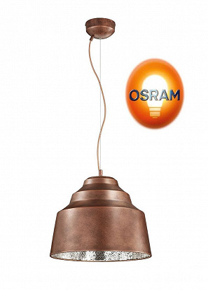 LED Pendelleuchte mit dimmbarem OSRAM Licht inside Kupfer runde Form 