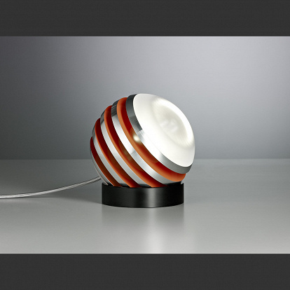 Tischlampe BULO von Tecnolumen, Alu/orange