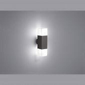 Led Lampe für Fassaden mit Ober und Unterlicht anthrazit grau 