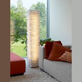 Belux Design Stehleuchte onebyone Höhe 150 cm mit Dimmer und Led Lampen 