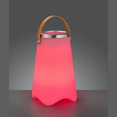 Rotes Licht Outdoor Lampe bunte Farblichter plus Lautsprecher plus Flaschenkühler all in one