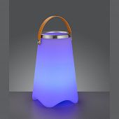 Blau Lila Licht Outdoor Lampe bunte Farblichter plus Lautsprecher plus Flaschenkühler all in one