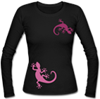 Pink Gecko -  Langarmshirt für Frauen