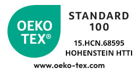 OEKO-TEX® STANDARD 100 - 15.HCN.68595 HOHENSTEIN HTTI