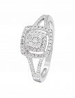 Artisan Joaillier Ring «Rosie», Weissgold/Diamanten