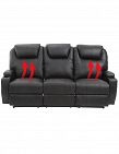 Elektrisches 3er-Sofa mit Wärme- und Massagefunktion