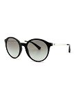 EMPORIO ARMANI Sonnenbrille, für Damen, schwarz/weiss mit grauen Gläsern