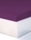 Fixleintuch für Boxspring-Topper, 90-100 x 200 cm, violett