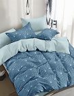 Fourre de duvet «Diamond» 160 x 210 cm + taie de traversin 65 x 100 cm, bleu