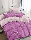 Fourre de duvet «Diamond» 160 x 210 cm + taie de traversin 65 x 100 cm, rose