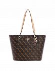 GUESS Handtasche Small Tote Bag «Noelle», braun mit Logo