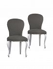 Housse pour chaise standard «Eysa», gris, set de 2 pièces, dos: La 38-46 cm x H 41-56 cm, assise P 38-48 cm x La 41-56 cm