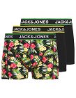 JACK&JONES Boxers, 3er-Pack, geblümt + 2 schwarz
