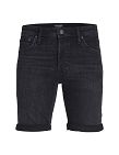 JACK&JONES Jeans Shorts «Rick», blau/schwarz