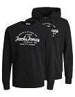 JACK&JONES Sweatshirt + Hoodie, pack, noir