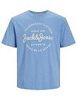JACK&JONES T-Shirt mit weissem Logo, dunkelblau