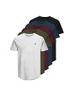 JACK&JONES T-Shirts, 5er-Pack, bunt