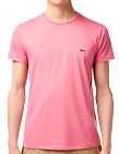 Lacoste T-shirt pour hommes, uni, rose
