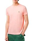 Lacoste T-shirt pour hommes, uni, rose pastel