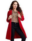 Manteau en laine «Romantique», rouge