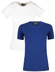 switcher T-Shirts «Lady Gaia», 2er-Pack, weiss + blau