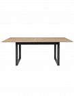 Table «Denver», extensible, Lo 160/200 x La 90 x H 75 cm, décor bois/noir