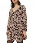 Tally Weijl Kleid mit V-Ausschnitt, leopard
