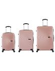 TRAVEL EXPEDITION Koffer «Ibiza», 3er-Set, rosa gold