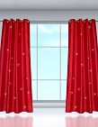 Vorhang «Silk», H 240, B 140 cm, 1 Stück, rot