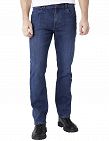 Wrangler Jeans Hommes L32, coupe droite, bleu foncé