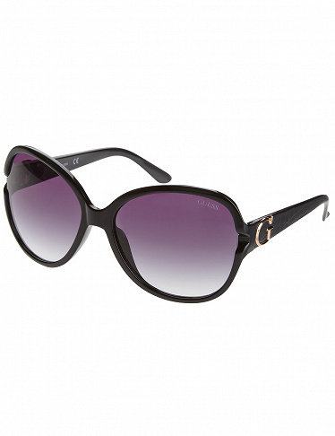Stylishe Sonnenbrille von Guess, schwarz/goldfarben