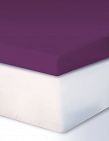Fixleintuch für Boxspring-Topper, 180-200 x 200 cm, violett