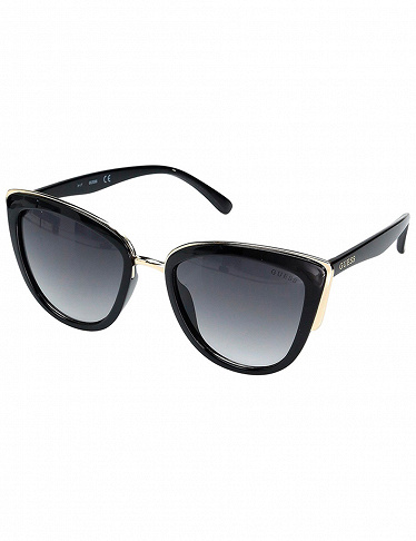 Sonnenbrille Guess, schwarz mit grauen Gläsern