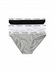 Calvin Klein Panties im 3er-Pack, schwarz + grau + weiss