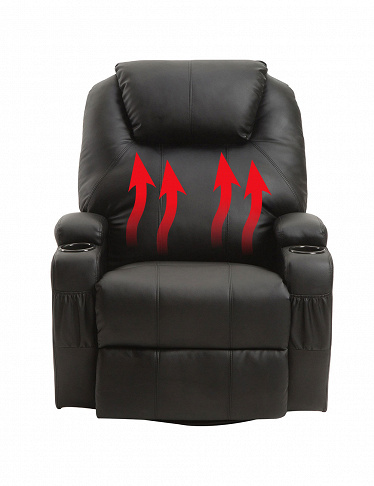 Elektrischer Sessel mit Wärme- und Massagefunktion