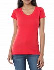 T-shirt femme US Polo ASSN, rouge