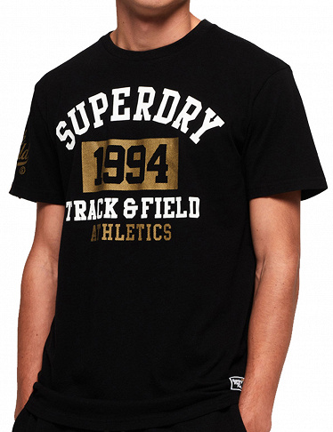 Herren T-Shirt «1994 Metallic», schwarz von Superdry