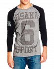 Herren-T-Shirt «Osaka Sport» de Superdry, grau